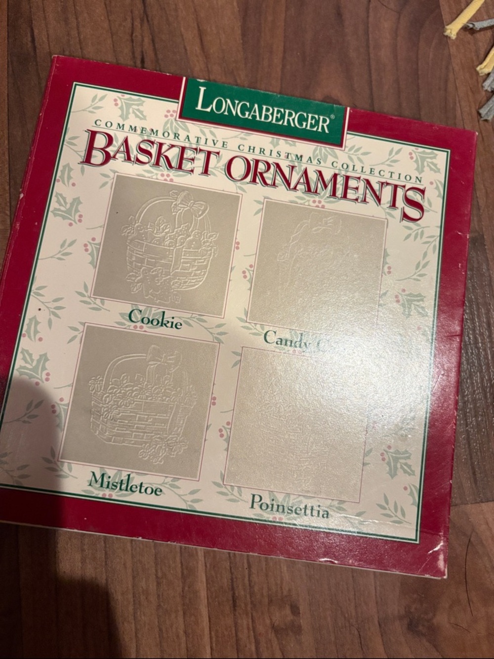 Longaberger commemorative Christmas Collection Pewter basket ornaments USA